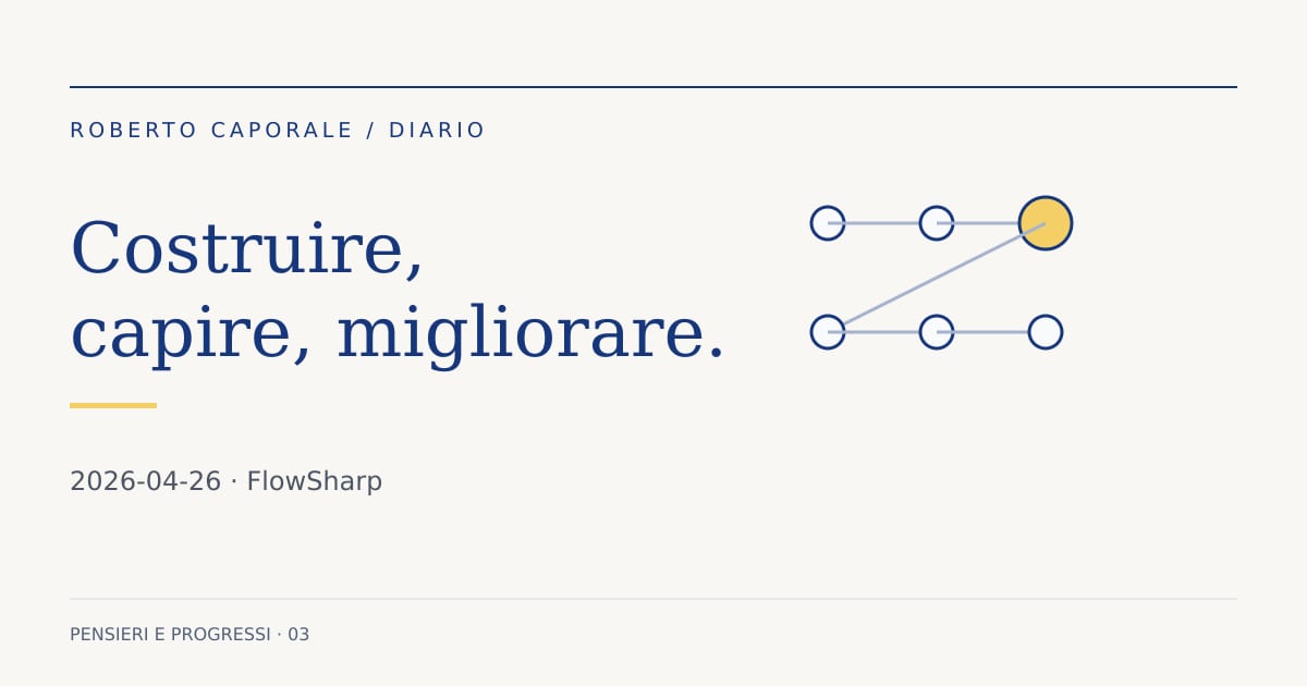 FlowSharp: Una cosa in meno da gestire. Illustrazione editoriale del Diario.