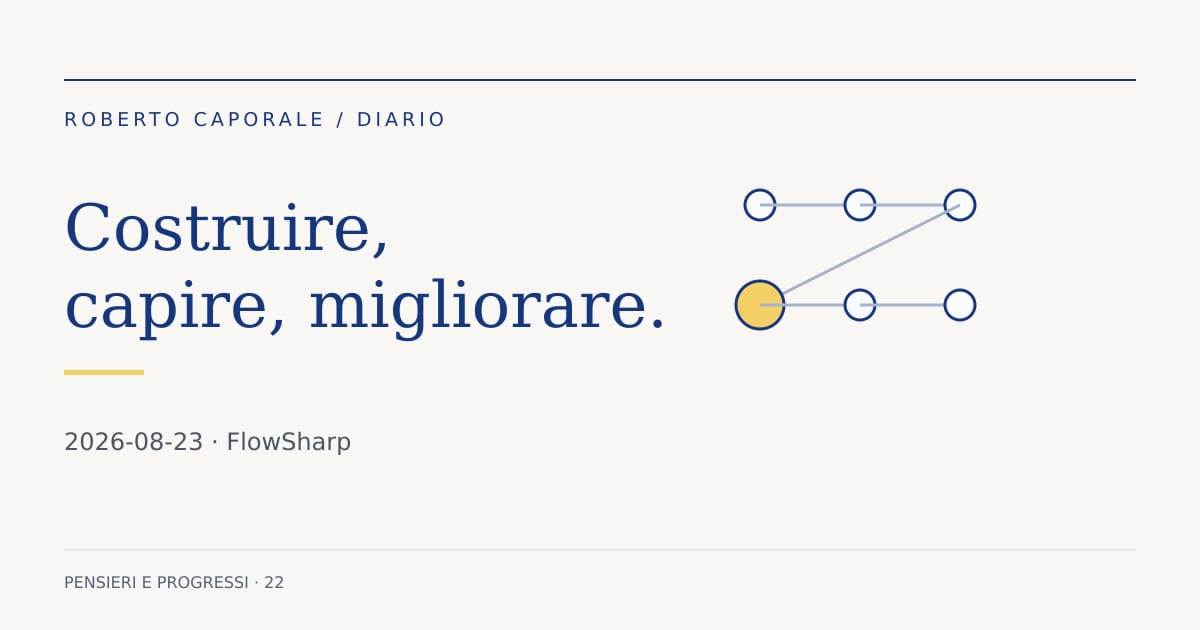 FlowSharp: Il processo diventa un documento. Illustrazione editoriale del Diario.